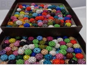 100pcs 10 mm Perles de cristal multicolors pavé argile disco billes perles pour collier bracelet bijoux pendentif charmes763882