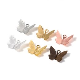 100 stks 11x13mm koper vlinder filigraan wraps connectoren charms hanger voor sieraden maken accessoires handgemaakte bevindingen
