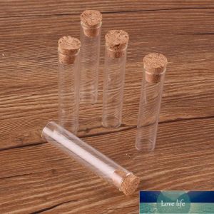 100 Uds 12*60mm 4ml Mini tubo de ensayo de vidrio con tapón de corcho botellas frascos viales contenedor DIY Craft All-match