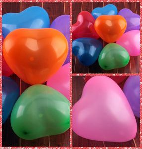 100pcs 12 pouces 15g Ballon de coeur en latex pour le mariage anniversaire de Noël Baby Shower Party Home El Decoration Supplies4940301