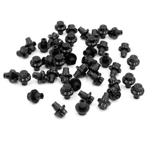 100 stks 14x7.6mm wiel klinknagels noten voor velg caps auto bouten universele decoratie banden onderdelen ABS plastic accessoires