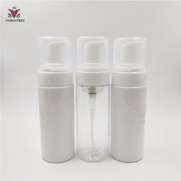 Livraison gratuite 100 pièces 150 ml 5 oz bouteille à pompe à mousse PET, bouteille en mousse plastique