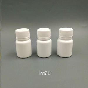 100 stuks 15ml 15g 15cc PE Plastic Medicijnfles Plastic Pil Flessen met Schroefdop Aluminium Sealer voor Pil, Capsules, Vitamine Ixkbs