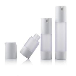 100 stcs 15 ml 30 ml 50 ml Airless Bottle Fles Frosted vacuümpomplotion Navulbare flessen Cosmetische container DCIVT