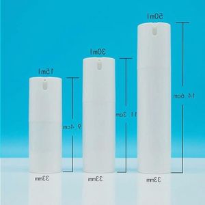 100 stcs 15 ml/30 ml/50 ml Airless Pump Vacuüm Scrub fles Toiletartikelen Container Containable Plastic Dispenser MXVBV