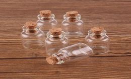 100pcs 16246 mm 15 ml Mini Glass Wishing Bottles Tiny bocals Flacs with Cork Stopper Wedding Gift6230880