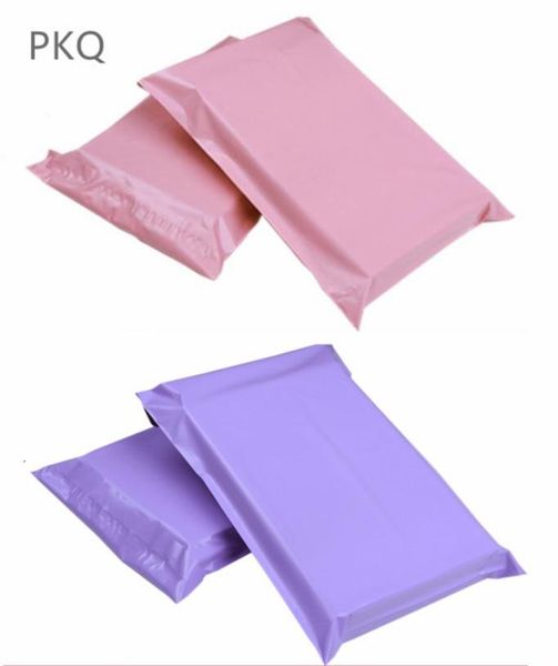 100 pièces 17*30 cm taille utilisable 17*25 cm multicolore Poly enveloppes à bulles PE plastique rembourré enveloppe sacs d'expédition sacs d'expédition