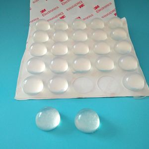 100 pièces autocollant adhésif 18*10mm clair auto-adhésif anti-dérapant Silicone caoutchouc pieds coussinets en plastique pare-chocs amortisseur amortisseur