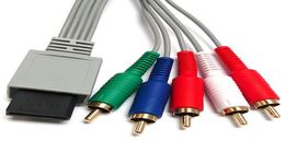100 pcs 18m Component 1080 P HDTV AV AV Audio Adapter Cable Cord Draad 5 RCA AV -kabel F voor Wii Wi I U Console5642278