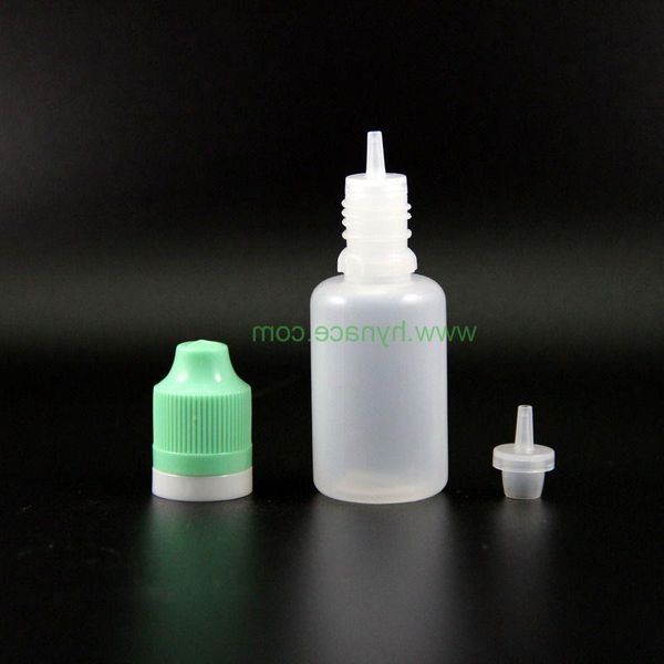 100 pièces 20 ML flacons compte-gouttes en plastique LDPE avec inviolabilité preuve enfant Double sécurité voleur bouchons et mamelons Swlne