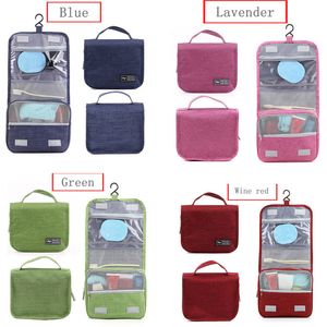 100 pcs 2017 Nouvelles Sacs À Cosmétiques Oxford Pour Femmes Trousses De Toilette PopularStylish Sac À Main Sac De Maquillage Pour Les Voyages En Plein Air Six Couleurs