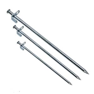 100 stks 20 cm 30 cm 40 cm zilver hoge sterkte stalen tent stakes pegs nagel outdoor zand sneeuw camping tool