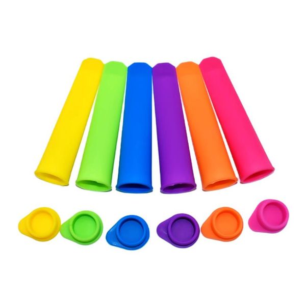 100 Uds 20Cm Sile Pop Yogurt Push Up Ice Cream Lolly Maker Frozen Stick Jelly Popsicle Mod molde Diy Drop Delivery 2021 herramientas cocina cocina