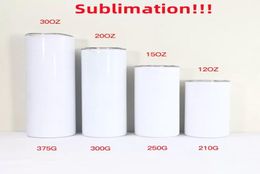 100pcs 20oz Subliamtion Tumbler et 100pcs 16oz sublimation Glass 6421542