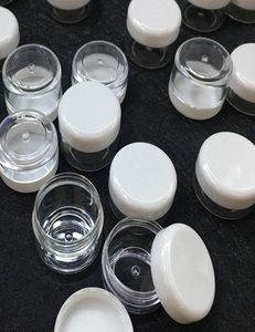 100 stcs 2G3G5G10G15G20G Plastic Clear Cosmetic Jars Container Wit Lid Lotion Flessen Flacons Face Cream Sample Pots Gel Boxes7663002