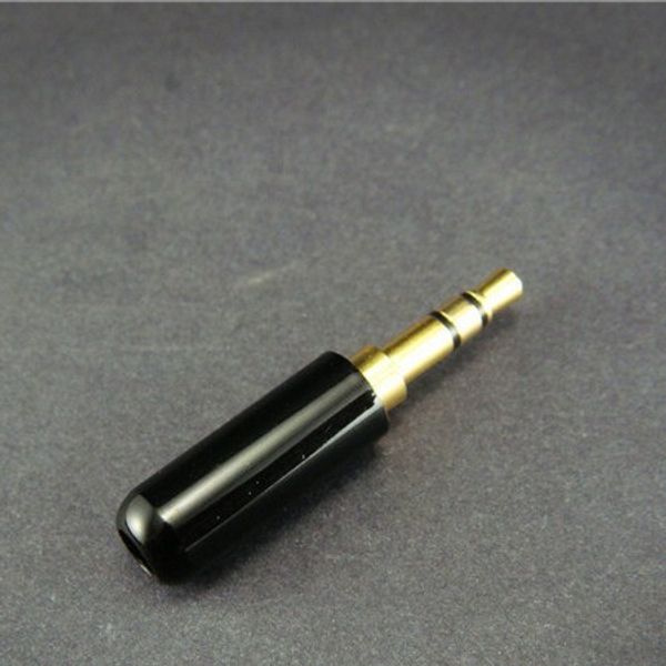 100 pièces 3.5mm prise mâle 3 pôles stéréo réparation Audio écouteurs TRS connecteur soudure noir + argent
