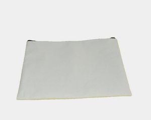 100pcs 30 * 24 cm Coton blanc canvas sacs cosmétiques diy femmes vierge à glissière ordinaire sac à maquillage