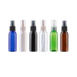 100 stks 30ml mini blauw / helder / bruin plastic spuitfles 30cc lege parfum spuitcontainer zakflessen