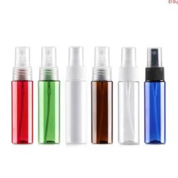 100 unids 30 ml Botella de spray multicolor PET de viaje para embalaje cosmético, botellas vacías de plástico Medicina líquida High Qty HVDHS