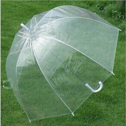100 stks 34 "Big Clear Cute Bubble Diepe Dome Umbrella Gossip Girl windweerstand Snelle verzending