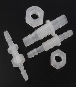 100pcs 38 mm m6m10 pp filetage pp Connecteurs droits HEX NUR Aquarium Tanque d'air Pompe de pompe à eau potable Pagoda Joints 2014349842