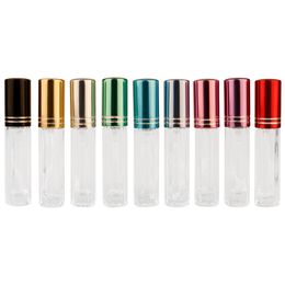 100 stks 3ml lege doorschijnend glas spuitfles make-up parfum verstuiver vulbare flessen glas parfumflessen snelle verzending