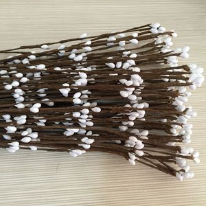 100 stcs 40 cm DIY Craft Artificial Pip Berry Stengels Bloemtakken Rattan voor haar Garland Flower Accessories Wedding Decoratie