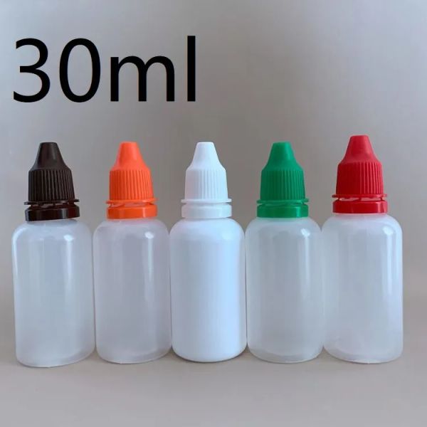 100 pièces 5/10/15/20/30/50ml vide en plastique flacon compte-gouttes compressible oeil liquide compte-gouttes échantillon yeux goutte bouteille rechargeable en gros