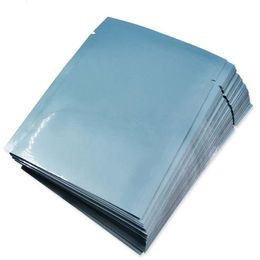 100 pièces 5*8 cm multicolore ouvert dessus thermoscellé mylar sac sous vide papier d'aluminium sac d'emballage puissance paquet pochette thé emballage sac