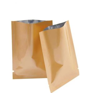 100 stcs 5*8 cm Multi-kleuren open bovenste warmteafdichting Mylar Bag Vacuüm Aluminium Folie Pakpakket Power pakket Pouch thee Paktas Groothandel