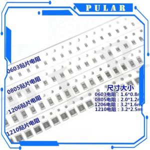 100pcs 5% RESISTRATION SMD 0402 0603 0805 1206 1210 1K 1K2 1K5 1K6 1K8 2K 2K2 2K4 2K7 3K 3K3 3K6 4K7 5K1 5K6 6K2 6K8 7K5 8K2 9K1 10K