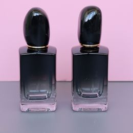 100 stcs 50 ml zwarte parfum flesglas cosmetische containers bijvulbare parfumverstuiver Mist spuiter draagbare reis