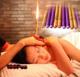 100 pièces 50 paires pas cher et de haute qualité thérapie médicale naturelle cire d'abeille bougies auriculaires multicolore soins des oreilles Candles254z1268557