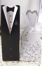 100 stcs 50pairs Floral Bride and Groom Box Wedding Boxes Favors sieradendozen Gift9849881