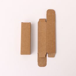 100pcs / 50pcs lot petit kraft en papier cadeau emballage cadeau marron / noir / blanc artisanat en papier à lèvres à lèvres coffre-lèvres