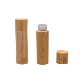 100 stcs 5 ml bamboo professionele cosmetica die direct vullen van lippenbalsem container 5g lege natuurlijke bamboe schoonheid lipstick buiskwaliteit