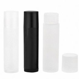 100 unids 5 ml Tubos de bálsamo labial vacíos Ctainers cosméticos Lápiz labial Frascos Bálsamo Tapa de tubo Ctainer Maquiagem Herramientas de maquillaje de viaje D4xv #