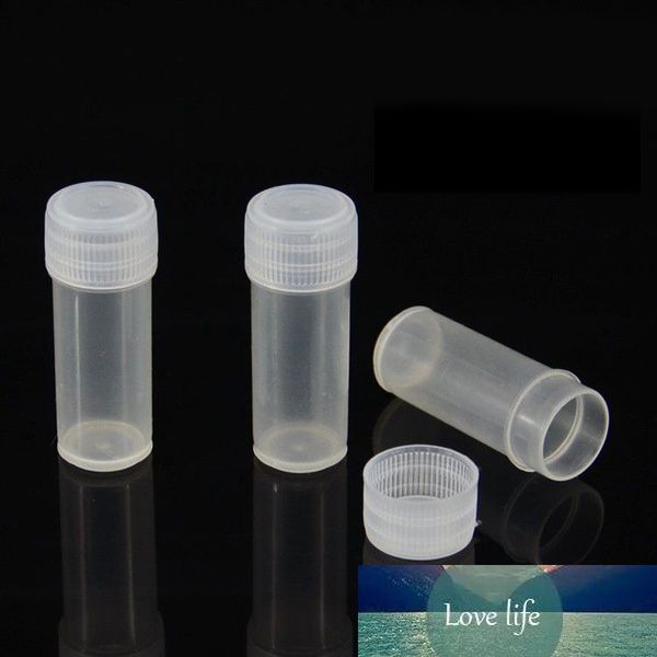 Frasco de muestra de botella de plástico de 5ml, viales de barril pequeño de 5g, contenedor de almacenamiento de cápsulas de polvo líquido, botellas de embalaje, 100 Uds.