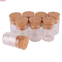 100 stks 5 ml maat 22 * ​​30mm kleine reageerbuis met kurk stopflessen Spice container potten flesjes DIY Craftgoods