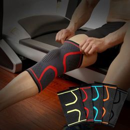 100 stks 6 kleur elastische sporten been knie pads ondersteuning brace wrap protector compressie veiligheid pad wandelen fietsen loop fitness kneepad