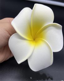 100pcs 7cm Plumeria en mousse hawaïenne fleur frangipani pour la fête de la fête de mariage fleur jlloim Lucky 680 S21122912