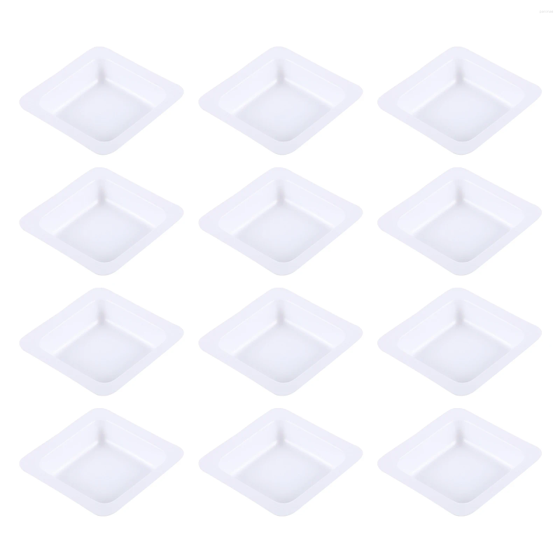 100pcs 7ml Plastic Weighing Plate Anti-Static Boat Disposable Dish Tray Laboratory Supplies Chemistry Equipment