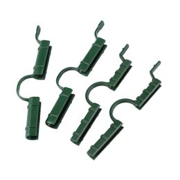 100pcs 8/11/16/20 mm Pinces de pipe Clips de serre en serre Clips de plante Plante Pinces Snap Pincs Film Boucle pince Plastique Plastique Plastique Plan pour le jardin