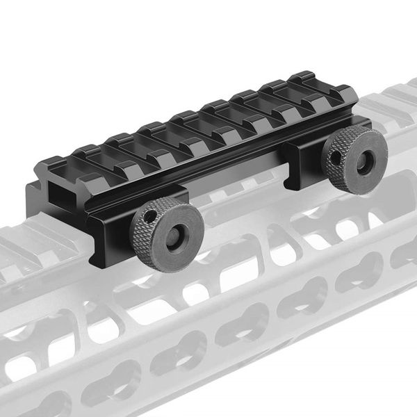 100 pièces 8 fentes tactique Riser Base portée adaptateur de montage queue d'aronde pour Weaver Picatinny 20mm Rail support