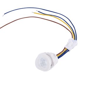 100 Uds 85V-265V LED PIR Sensor de movimiento infrarrojo detección interruptor inteligente cuerpo inducción interruptor automático