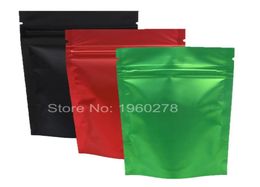 100pcs 85x13cm 33x51Quot verde reciclable rojo negro translúcido bolsas de almacenamiento ziplock metálico mylar zip stand up bag9376095