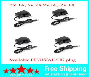 100PCS AC Converter Adapter DC 5V 2A 5V 1A 9V 1A 12V 1A Voeding lader EUUS plug8178367