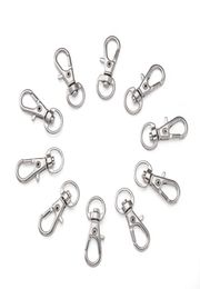 100pcs alliage pivotant lonyard snap hook homard griffe joaillerie de fabrication de bijoux de fabrication de clés accessoires de bricolage 2493222