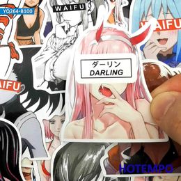 100 stks Anime Sexy Schoonheid Bikini Bunny Girl Manga Waifu Telefoon Laptop Motorfiets Auto Stickers voor Otaku Welzijn Skateboard Sticker Auto