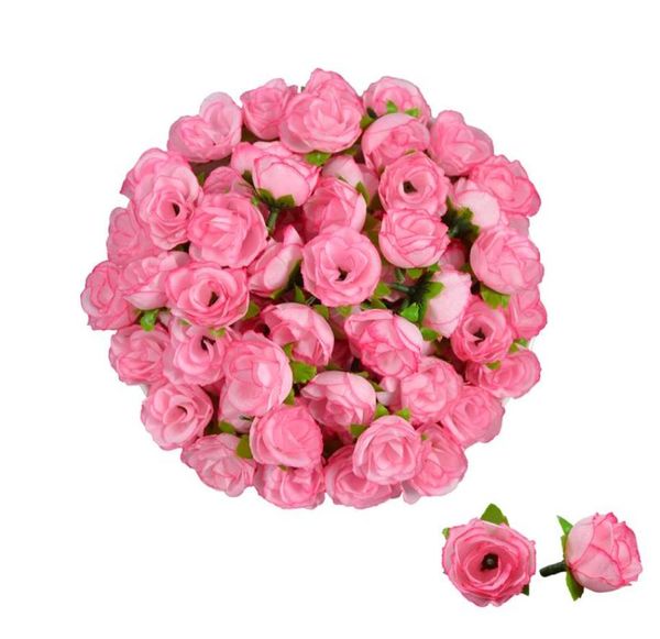100pcs Silk artificiel Rose 12 pouces Fleur Bud 8 Couleur Maison Mariage Décor de maison Clip de cheveux artificiels Fleurs de mariage D4352536